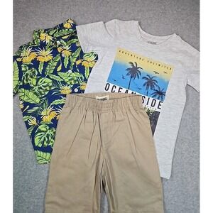 Alex & Jack Boys Size 4 Outfit Set Graphic T-Shirt &‎ Shorts Ocean Graphic NEW
